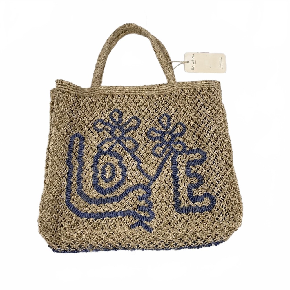 The Jacksons Beige Blue Tote Bag